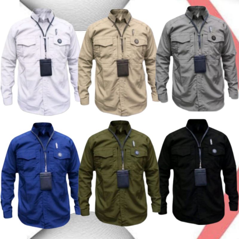KEMEJA TACTIKAL Lengan Panjang Berbahan American Drill / Kemeja PDL