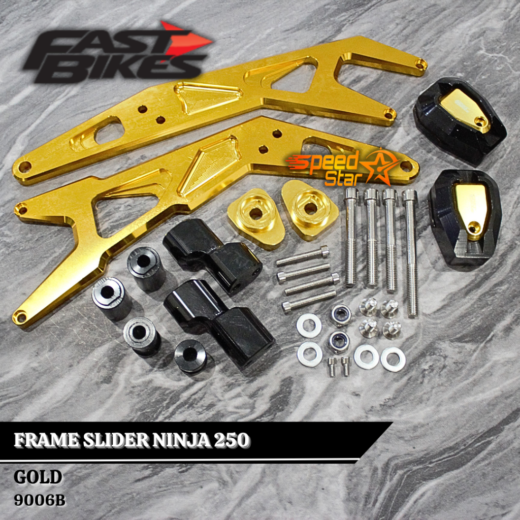 Frame Slider Ninja 250 Fi Full Cnc Fastbikes Jalu Pelindung Body Set Motor Ninja 250Fi Frame Slider 