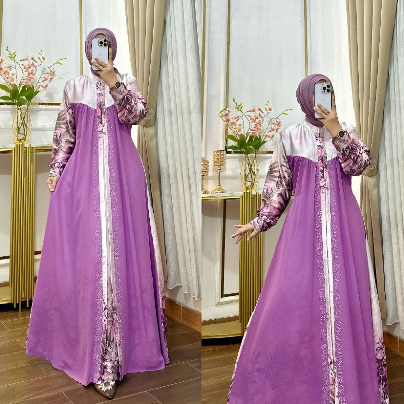 GAMIS PESTA SILK / GAMIS KONDANGAN / GAMIS PESTA ARMANI SILK / GAMIS ARMANI SILK PESTA Kondangan ARM