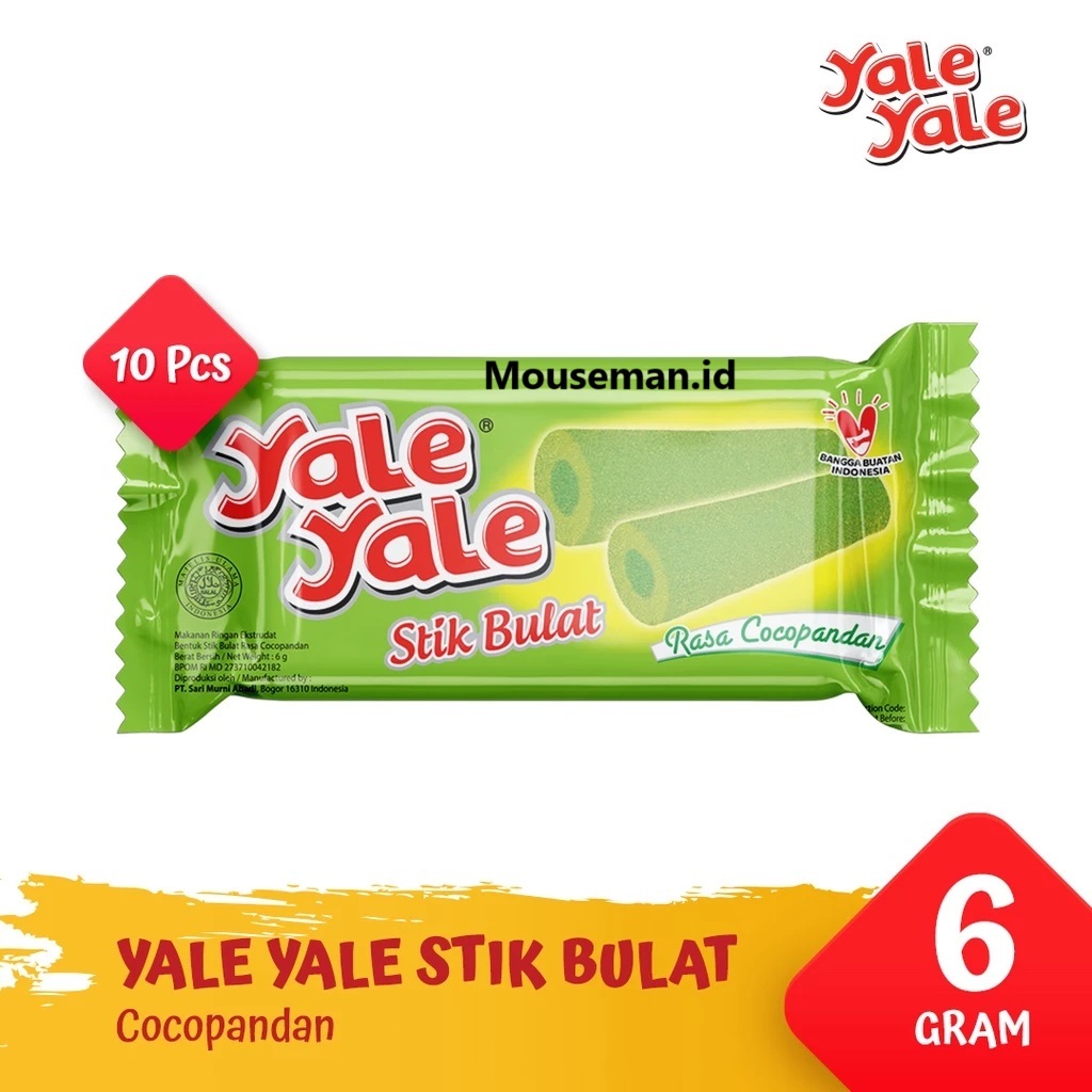 

YALE YALE Bulat Snack Yale Yale Stik Bulat - Rasa Cocopandan [10 Pcs]