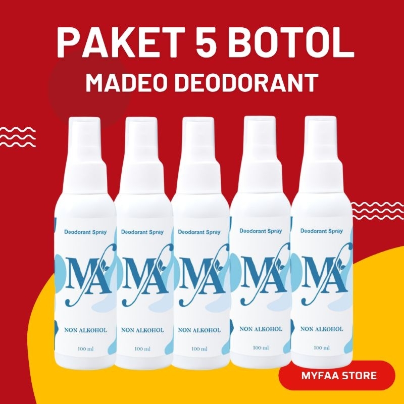 MA DEODORANT SPRAY ( MADEO MAKASSAR ) PAKET HEMAT 5 BOTOL