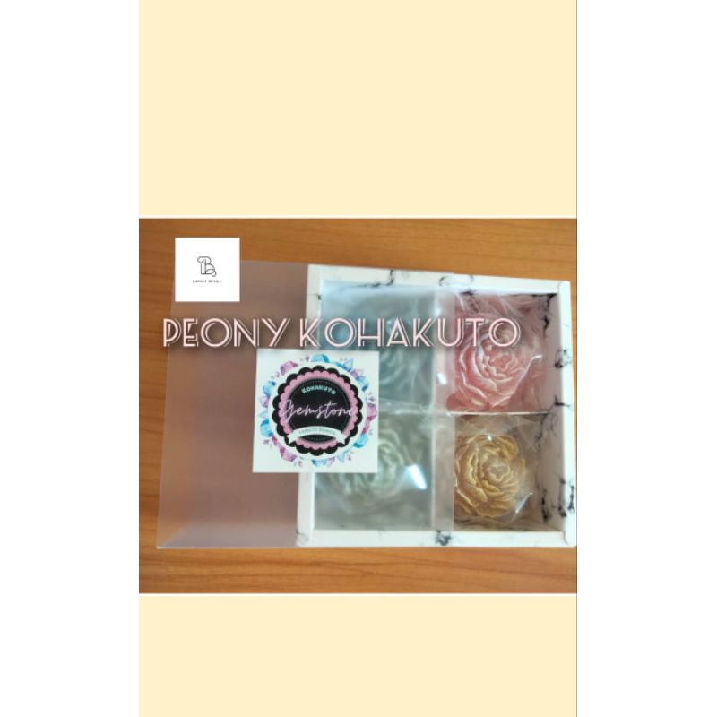 

LANGIT BUNGA - PEONY KOHAKUTO FLORAL PACKAGE | KOHAKUTO ISI 4 BUNGA PEONY | Edible Crystal Candy Viral tiktok