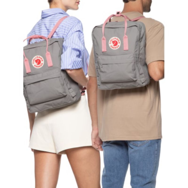 Fjallraven kan ken backpack Grey-Pink