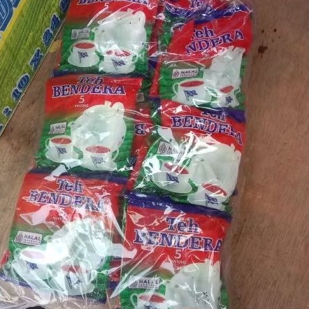 

teh bendera celup sasetan 1 pak isi 24 bks harga gerosir