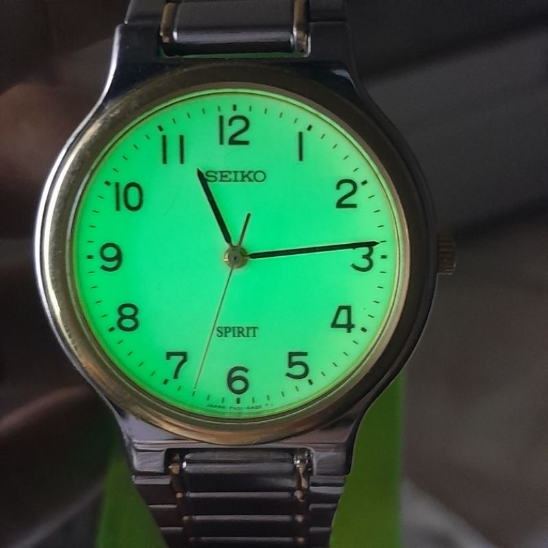 Jam tangan Seiko Spirit dual tone 7N01 6A70 Dial full lume