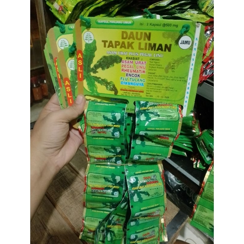 

Daun tapak Liman original (1hanger isi 20sachet)
