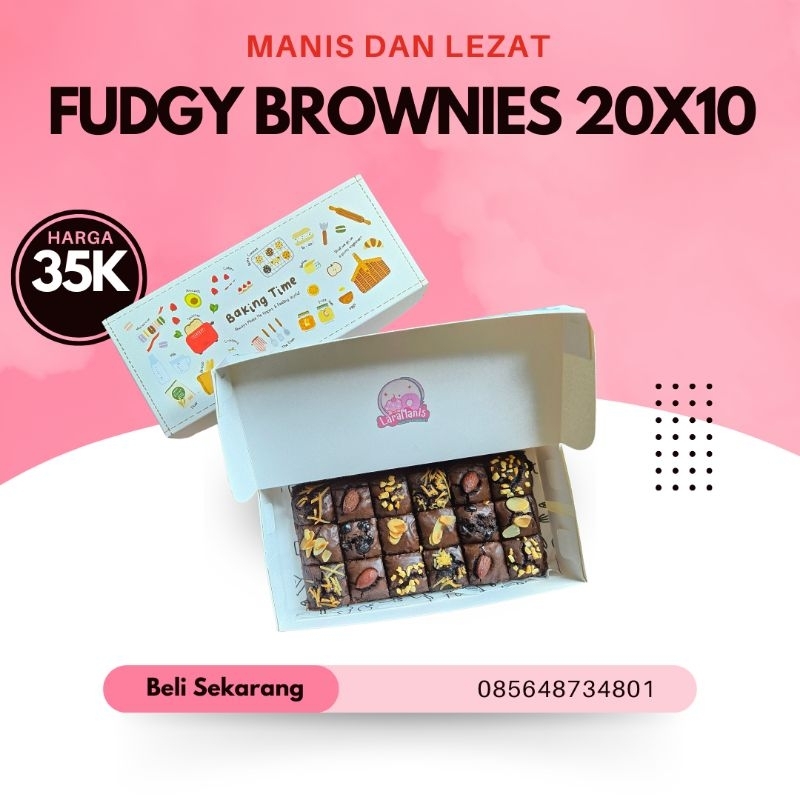 

BROWNIES BROWNIS FUDGY 20X10 PREMIUM