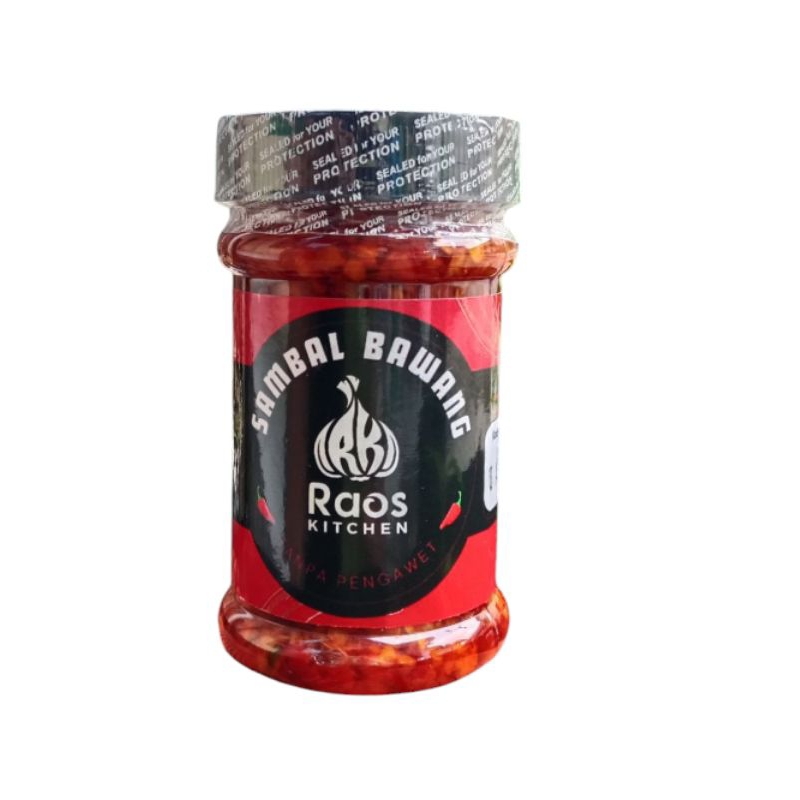 

sambal bawang | sambal kemasan | sambal raos kichen | raos kitchen | raos chips | teman makan