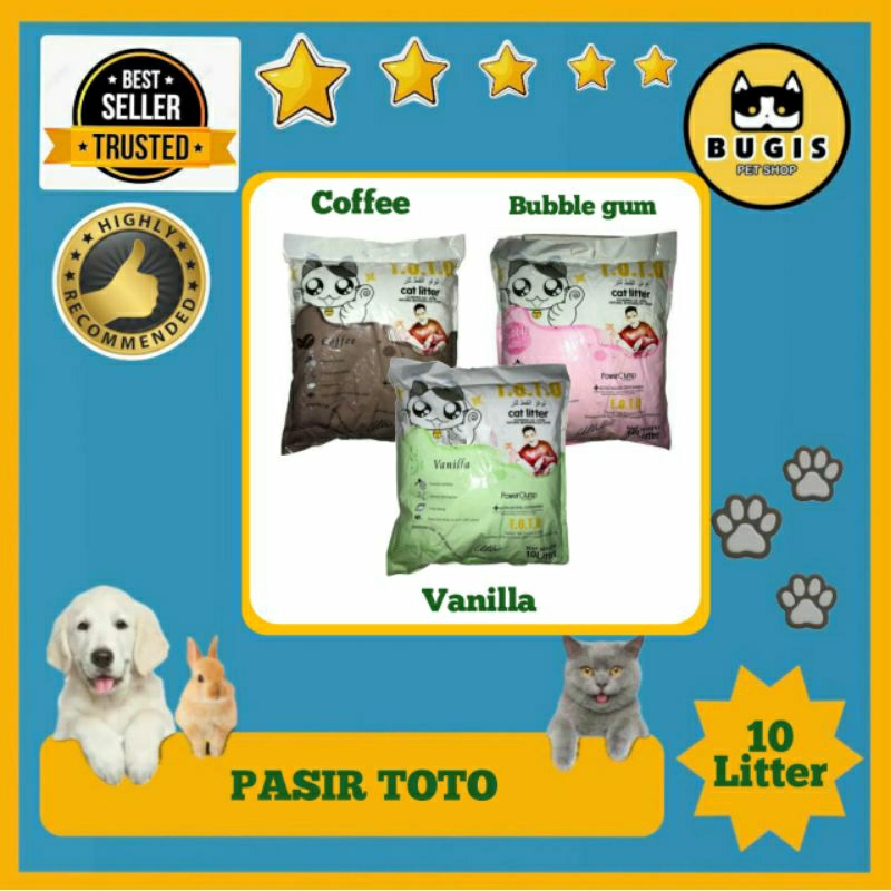 Pasir Kucing TOTO All Varian 10 liter