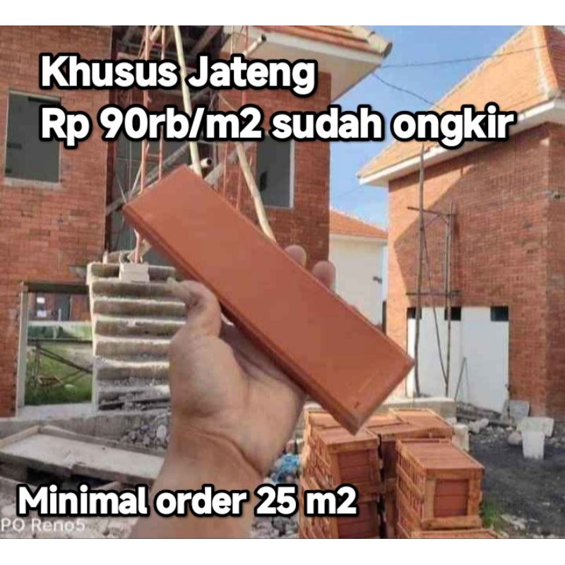Bata Tempel Dinding Type Bevel Bata Hias Terakota