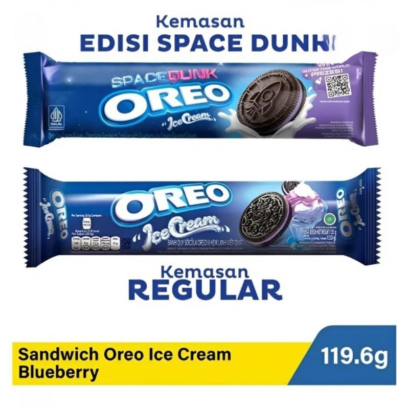 

Oreo Biscuit Es Krim Blueberry 119.6g