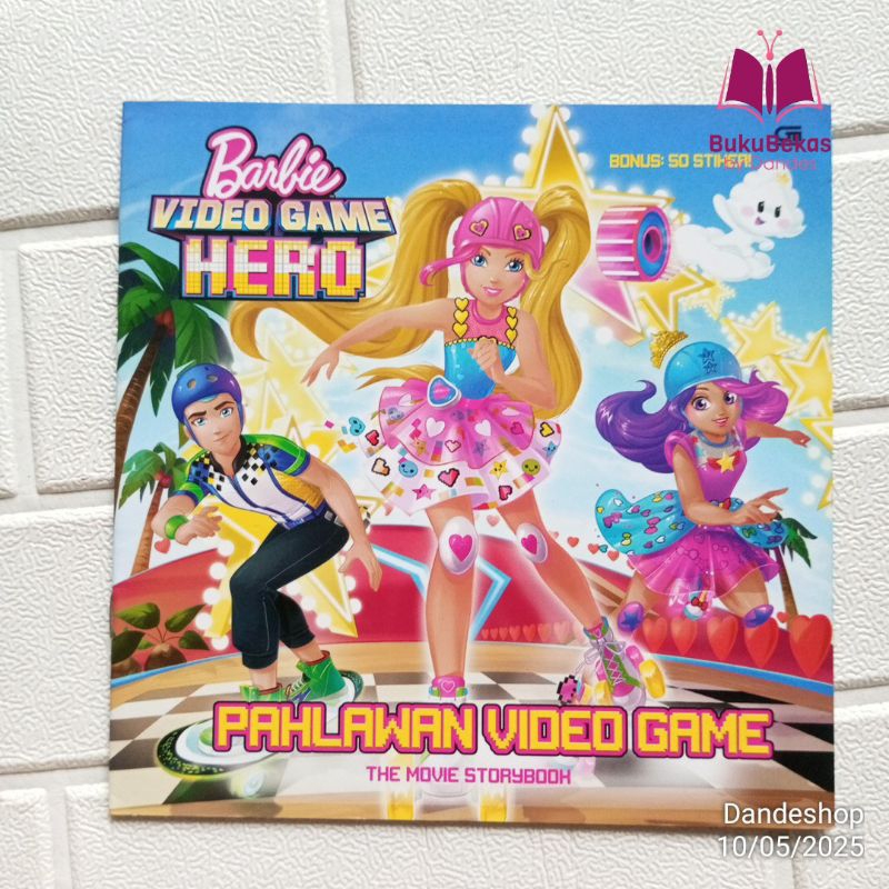Barbie Video Game - Pahlawan The Movie Storybook - Buku Cerita Anak Bekas Preloved