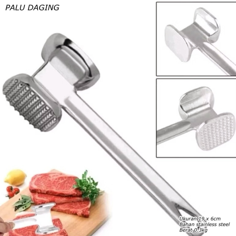 PALU DAGING  || PALU PELUNAK DAGING STAINLESS || PALU PENUMBUK DAGING || PALU AYAM GEPREK || ALAT PE