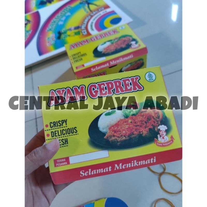 

50 LEMBAR BOX KEMASAN AYAM GEPREK IVORI FOIL 15×10×6 CM VIRAL | KARDUS BOX AYAM GEPREK PRODUK TERBARU VIRAL TIKTOK | KERTAS KEMASAN BOX DUS AYAM GEPREK KEKINIAN MURAH HIGH QUALITY TEBAL | TOKO KEMASAN ONLINE | CENTRAL JAYA ABADI | ARINA SHIVA GROUP 25