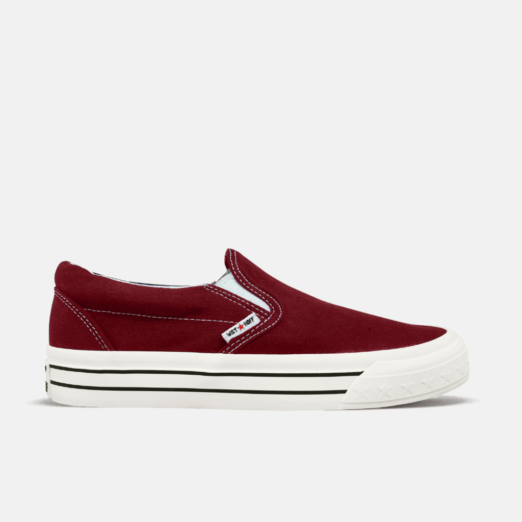 Wisthoff - Slip On Step Fowads Maroon Sepatu Sneakers Casual Pria Wanita
