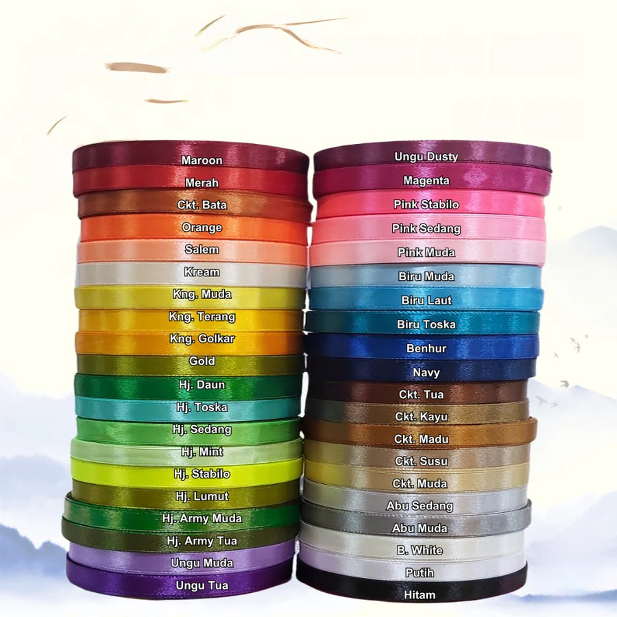 

Pita Satin 1/4 Inchi Berkualitas Warna Pekat