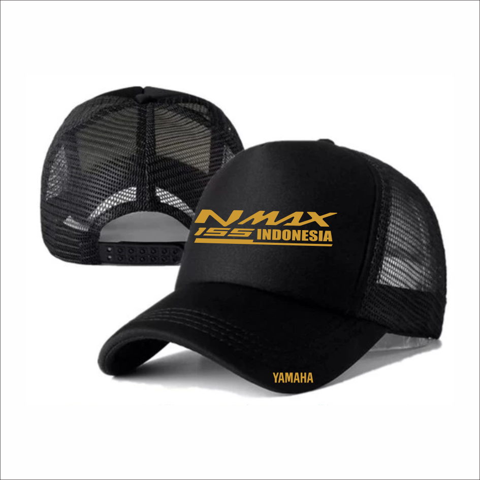 TOPI JARING TRUCKER RACING YAMAHA NMAX 155 TOPI YAMAHA NMAX BIKERS - NS REBEL