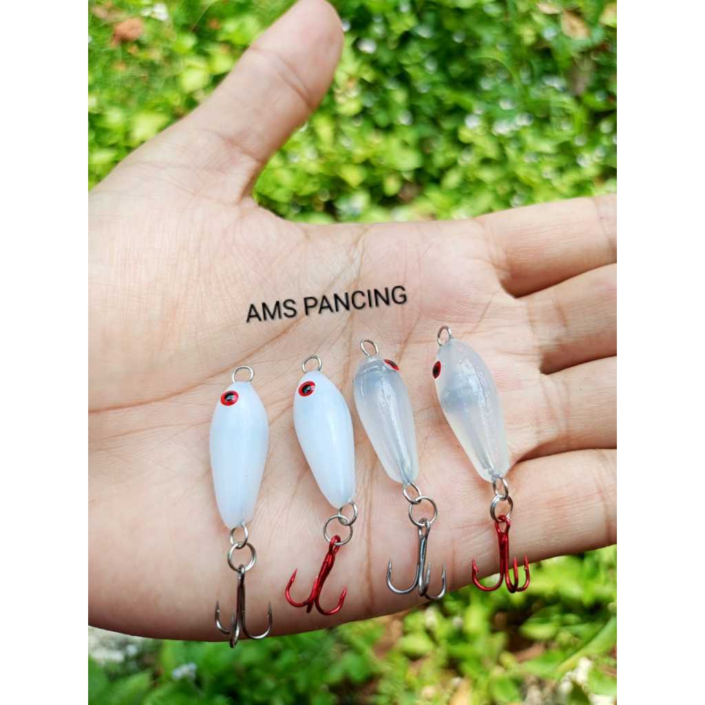 Umpan pancing 2.5cm / casting umpan hampala / umpan casting hampala / swimmer lure hampala