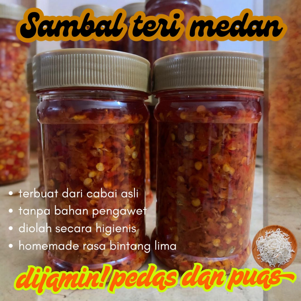

Sambal Teri Medan Pedas Gurih Nampol Enak / Teri Sambel / Sambal Teri Nasi Khas Medan