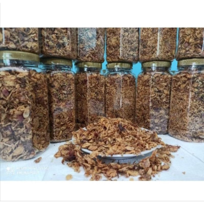 

bawang goreng asli brebes kemasan toples 200gr grade A tanpa campuran