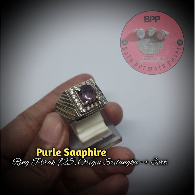 Cincin Purple sapphire