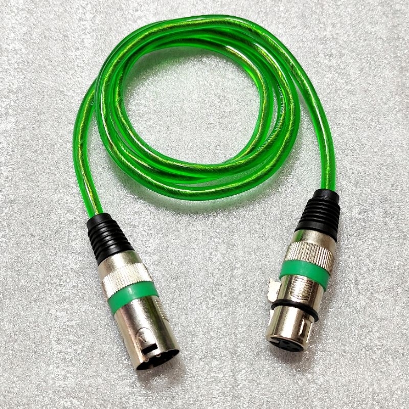 Kabel Mic Jek XLR Canon Male To Jek XLR Canon Female Panjang 1 Meter