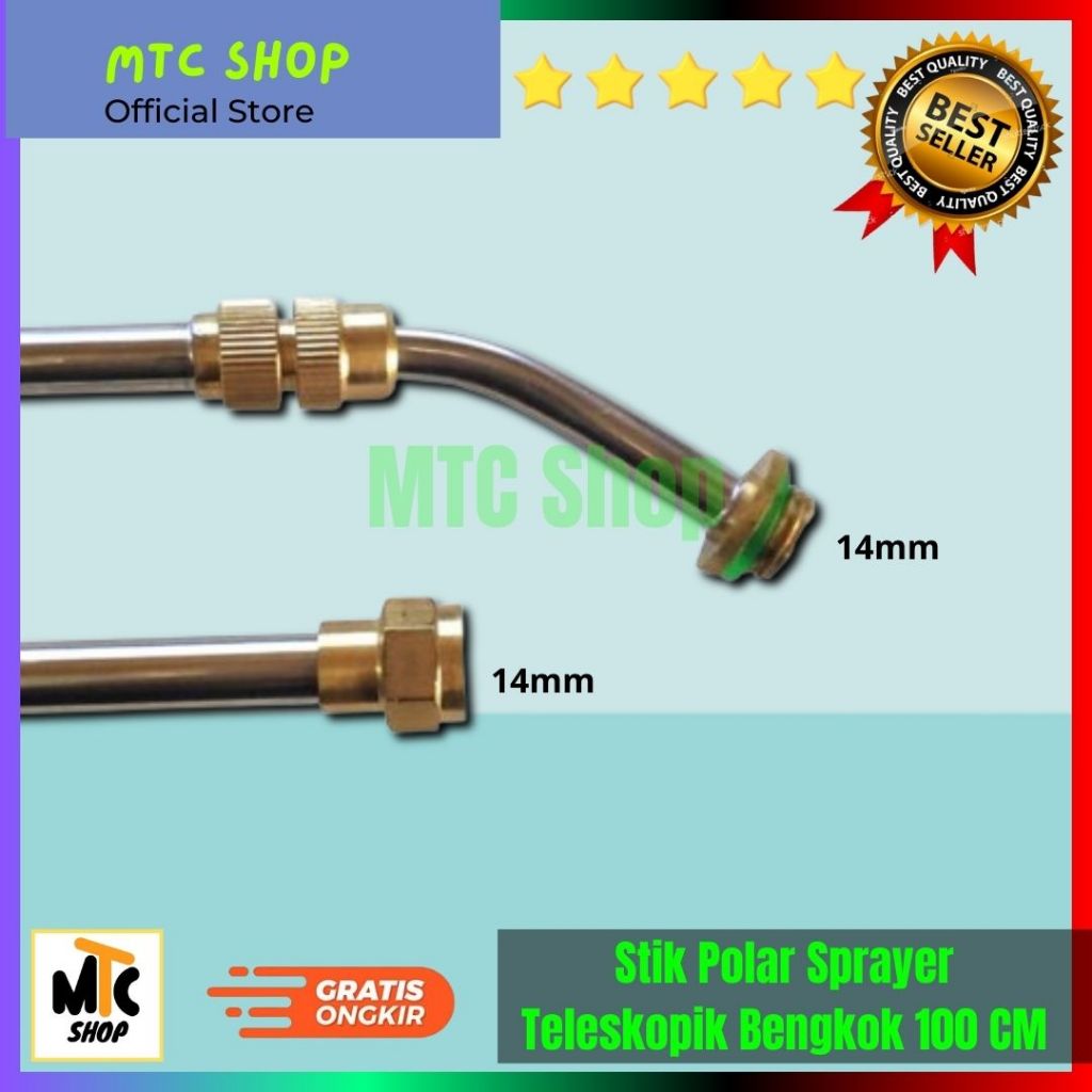 Stik Polar Sprayer Teleskopik 100Cm Bengkok | Stik Sprayer Polar Teleskopik Bengkok Elektrik Panjang