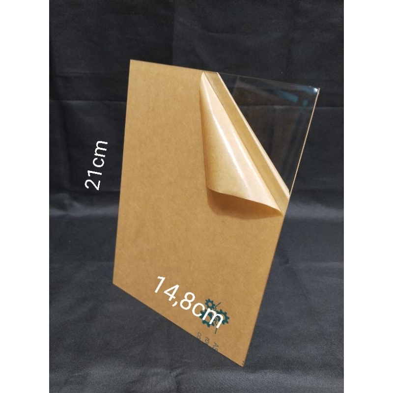 

Lembaran Akrilik A5 Tebel 2mm Warna Bening ukuran 21cm x 14,8cm