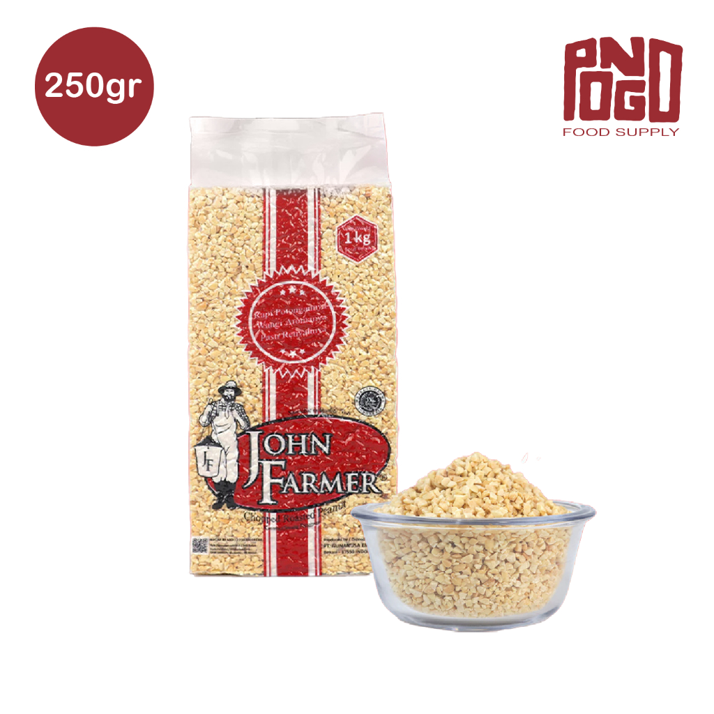 

John Farmer Chopped Roasted Peanut 250gr | Taburan Kacang Cincang Sangrai Panggang