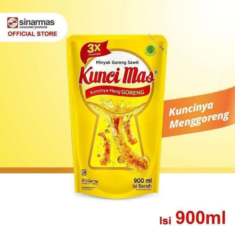 

Minyak goreng Kunci Mas 900 gram