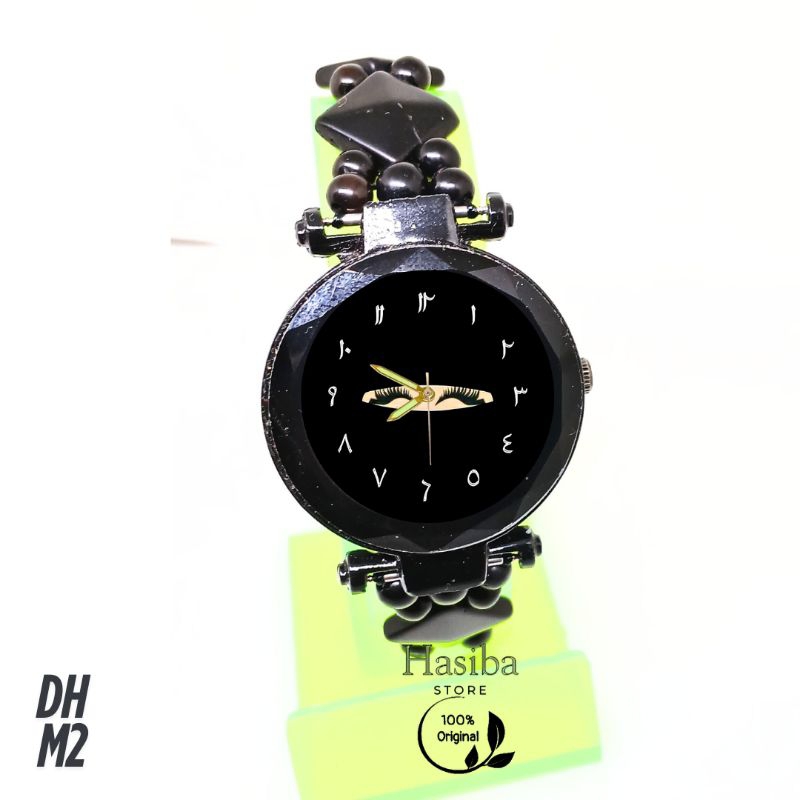 DHM2 Jam Tangan Kokka wanita santriwati santri piramid Hitam