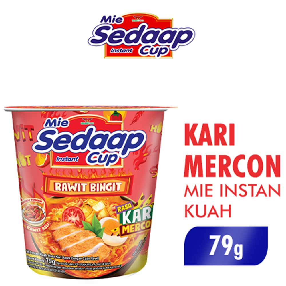 

SEDAAP MIE MIE INSTANT KARI MERCON CUP 79g