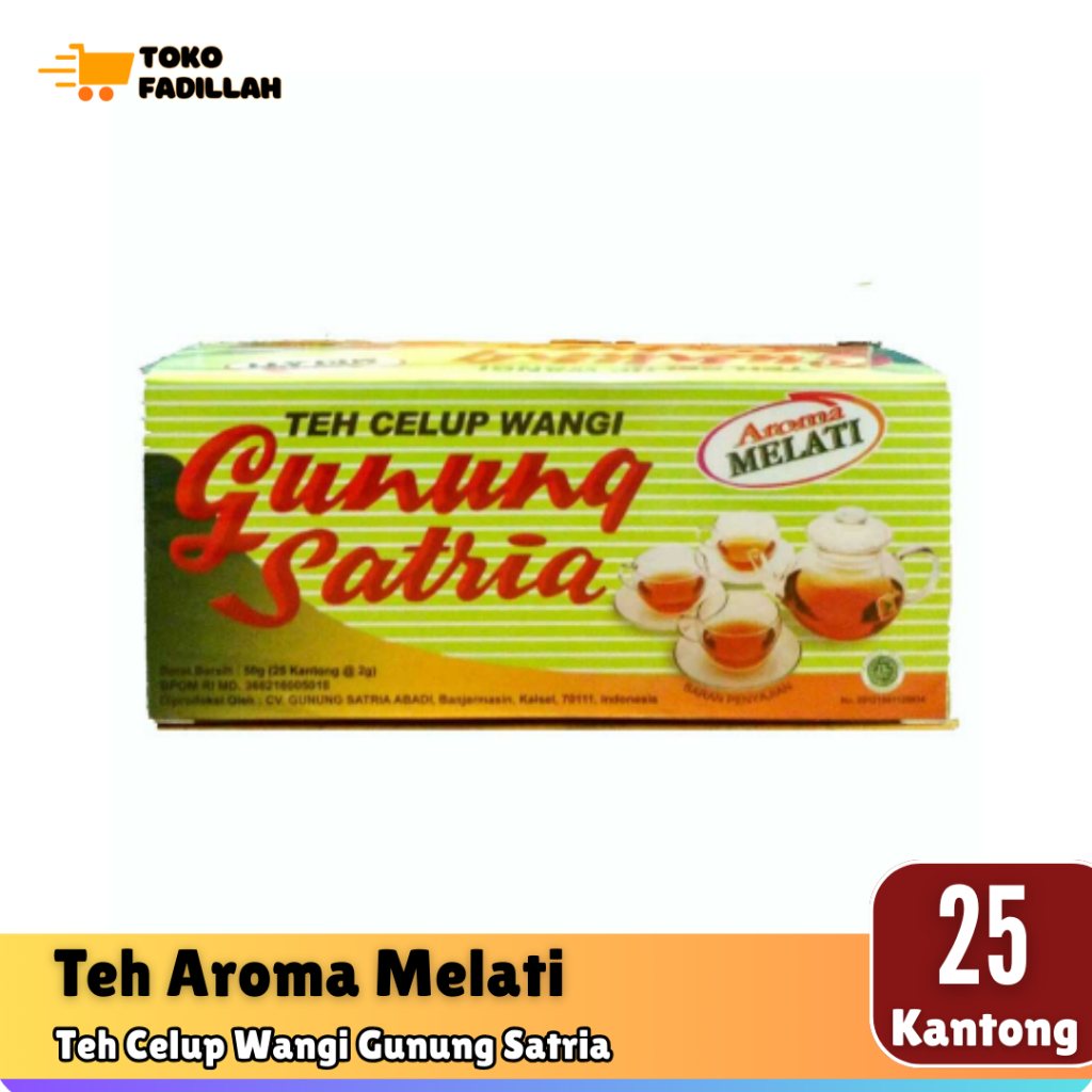 

Teh Celup Gunung Satria Aroma Melati isi 25 Kantong
