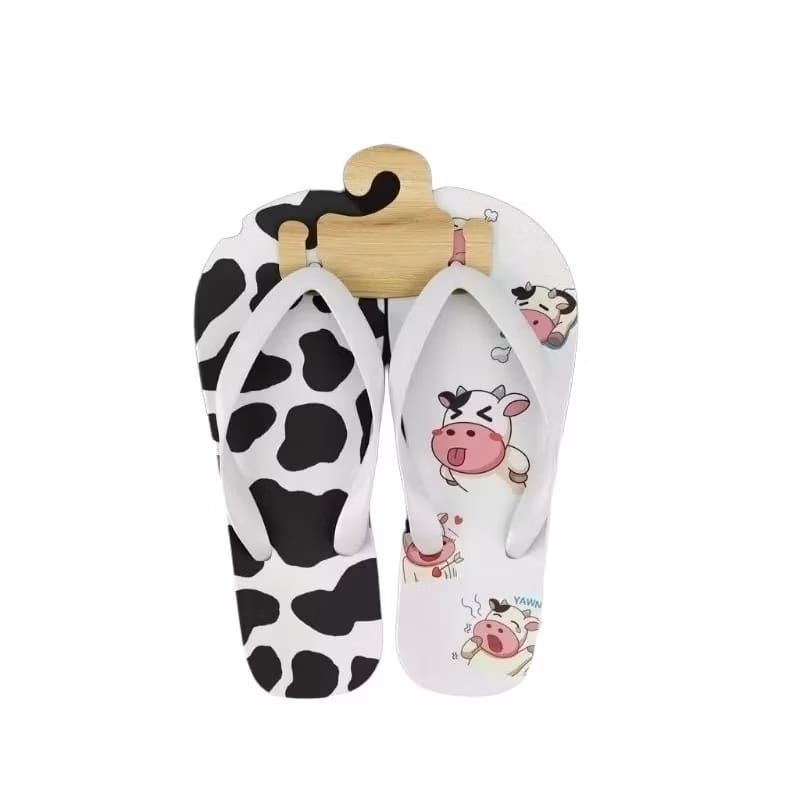 sandal wanita sandal sepon motif sablon sapi
