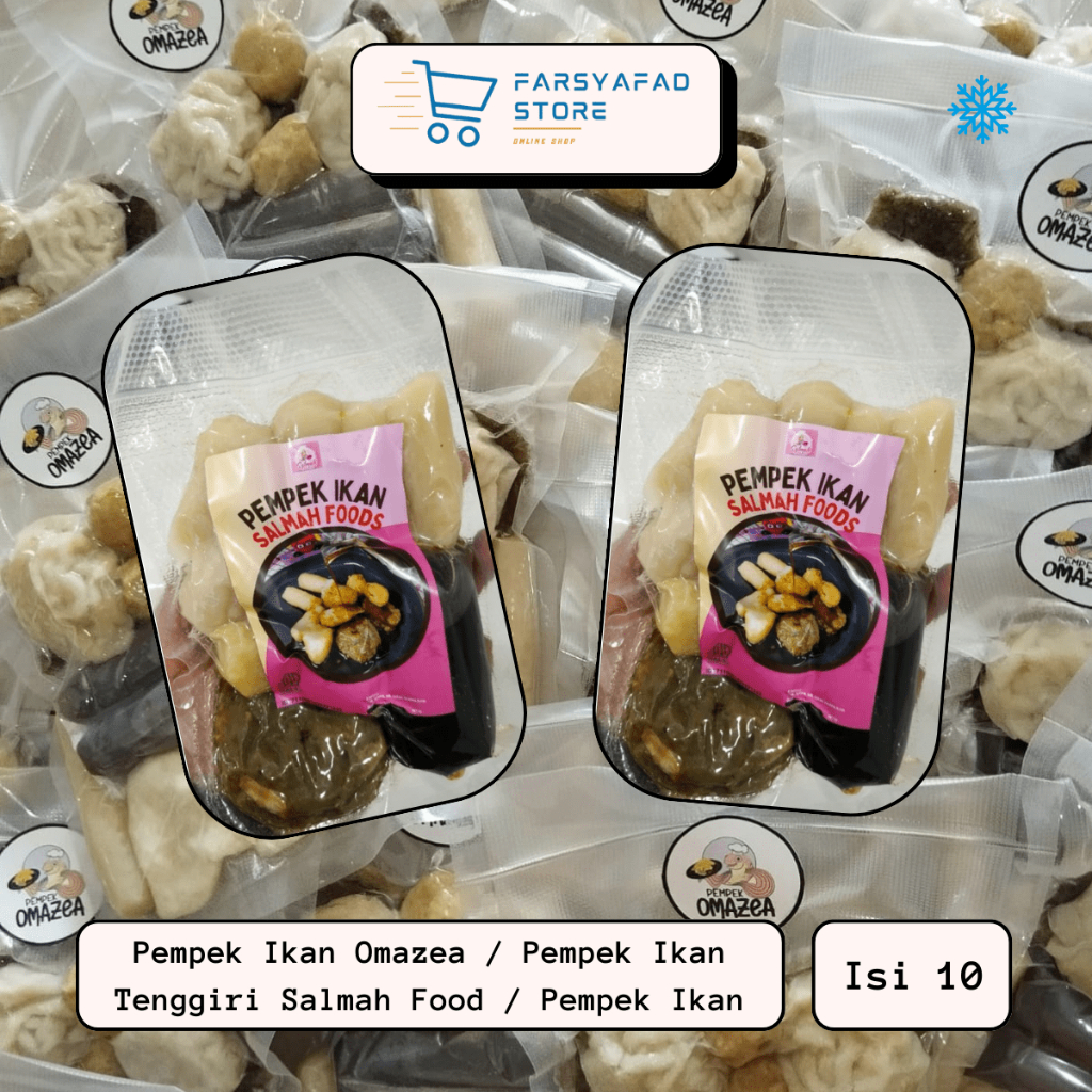 

Pempek Ikan Omazea / Pempek Ikan Tenggiri / Pempek Ikan Isi 10 Pcs