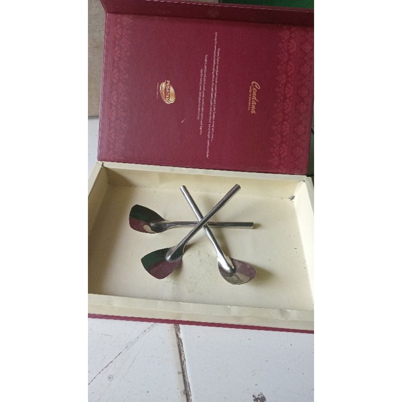 sendok sutil 3pcs buat adukan kueh bahan setenlis 05