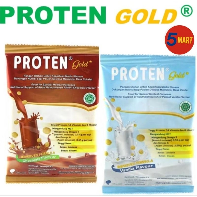 

SUSU PROTEN GOLD SACHET VANILLA COKELAT