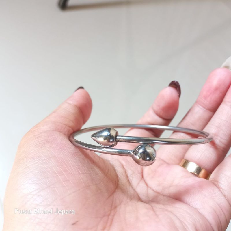 gelang mondeal peluru baja putih original