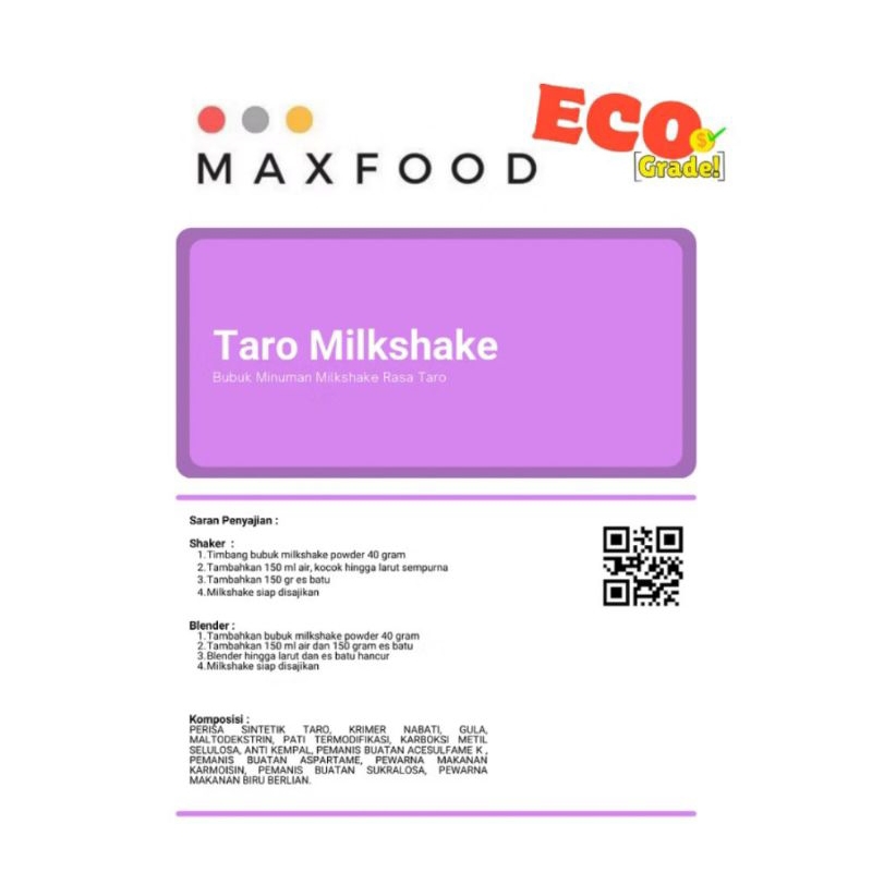 

Bubuk Taro Milkshake || Taro Murni Flavour Essence Extract Powder 100 GRAM