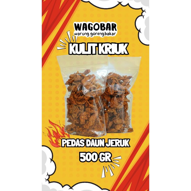 

Kulit Ayam Crispy Original Daun jeruk 500Gr