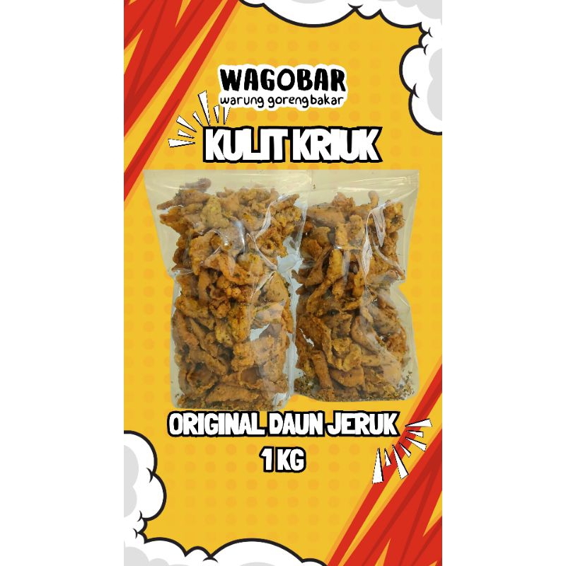 

Kulit Ayam Crispy Original Daun Jeruk 1KG