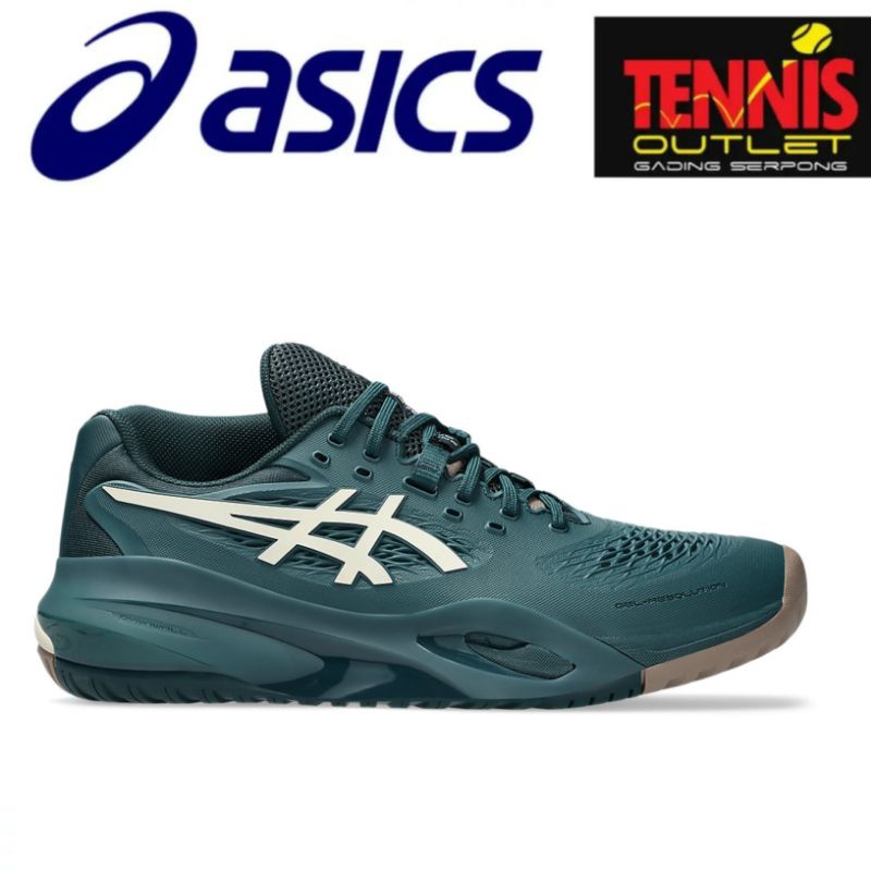 Sepatu Tennis Asics Gel-Resolution X WIDE MEN (Saxon/Green Birch)-100%Original (size chart slide ter