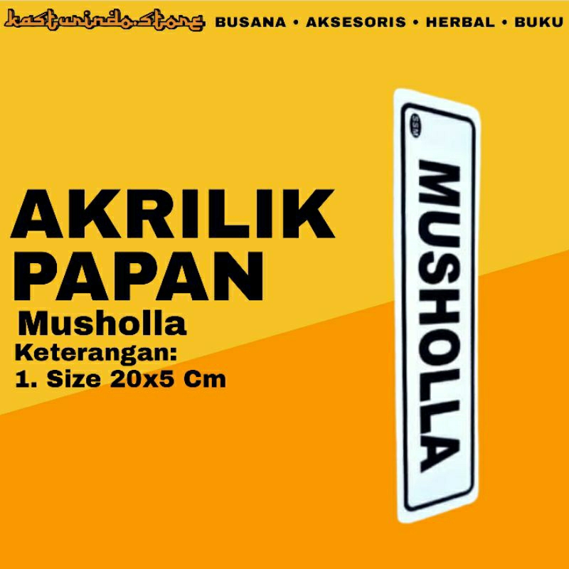 

Akrilik Bacaan Musholla Informasi Islami Size 20x5 Cm