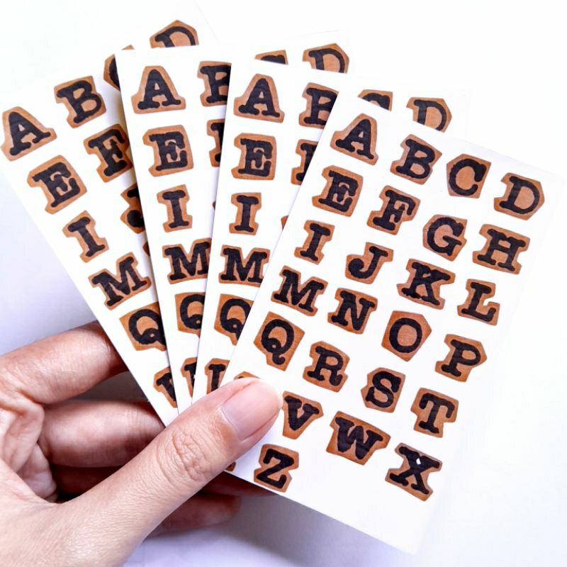 

alphabet sticker vintage (belum dipotong)