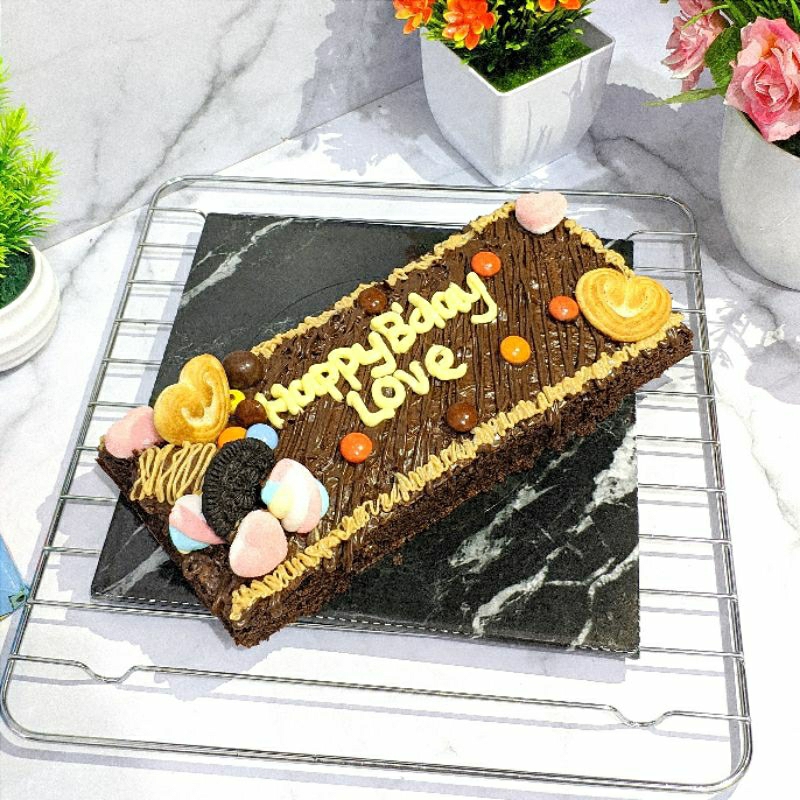 

KUE TART ULANG TAHUN 10x22 ENAK & NYOKLAT BANGET KUE ULTAH HBD HAPPY BDAY ANNIVERSARY BUKAN 10x20 ATAU 20x20 ATAU 20x10