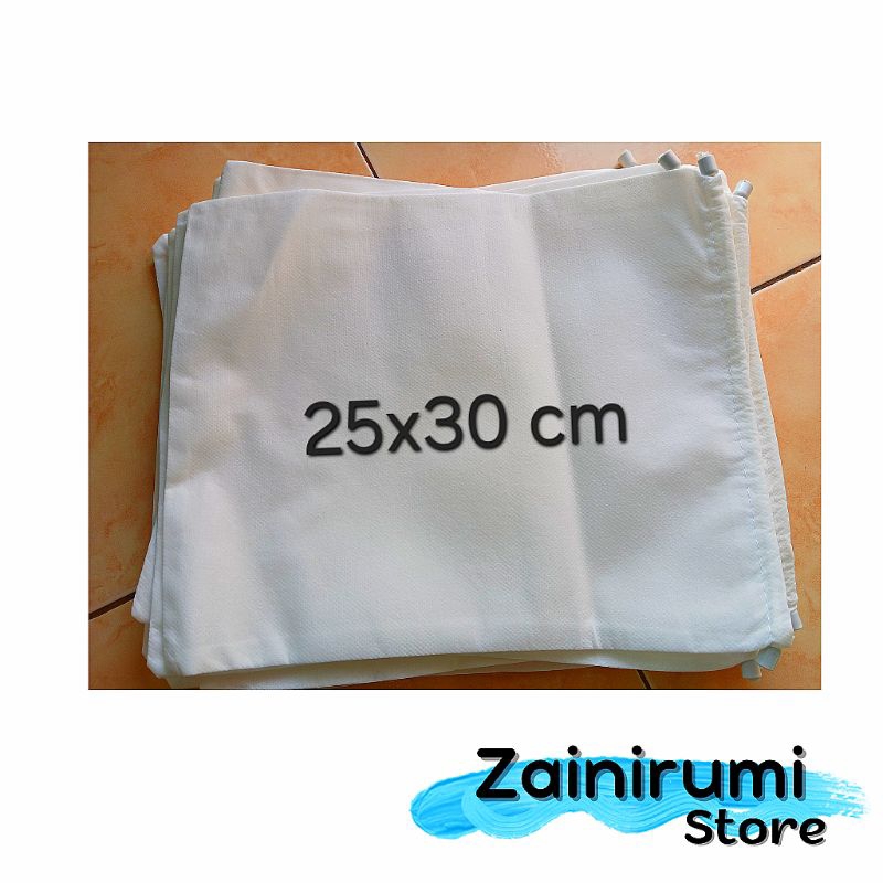 Tas serut putih polos