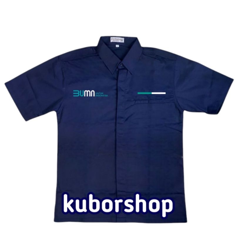 kemeja bumn/badan usaha milik negara baju bumn seragam bumn full bordir