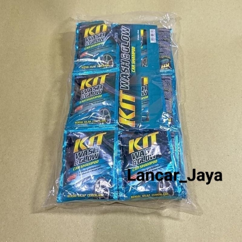 KIT Wash & Glow Shampo Mobil Sachet Hanger 30ml Isi 24pcs