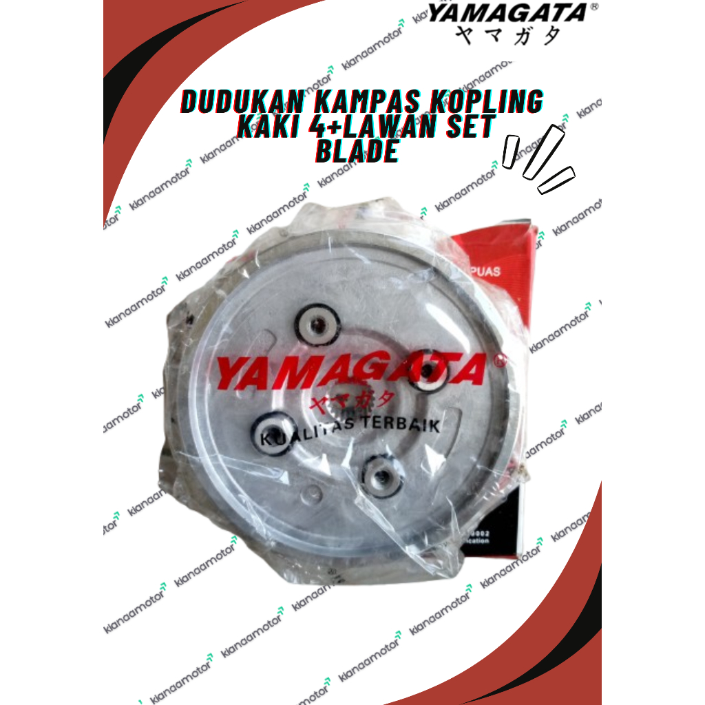 Yamagata Dudukan Kampas Kopling Kaki 4+Lawan Blade Set