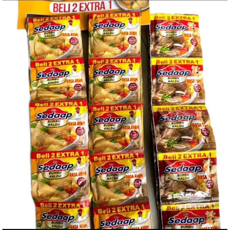 

36 sachet bumbu kaldu sedap (dapat 2 rtg)